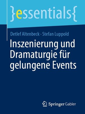 cover image of Inszenierung und Dramaturgie für gelungene Events